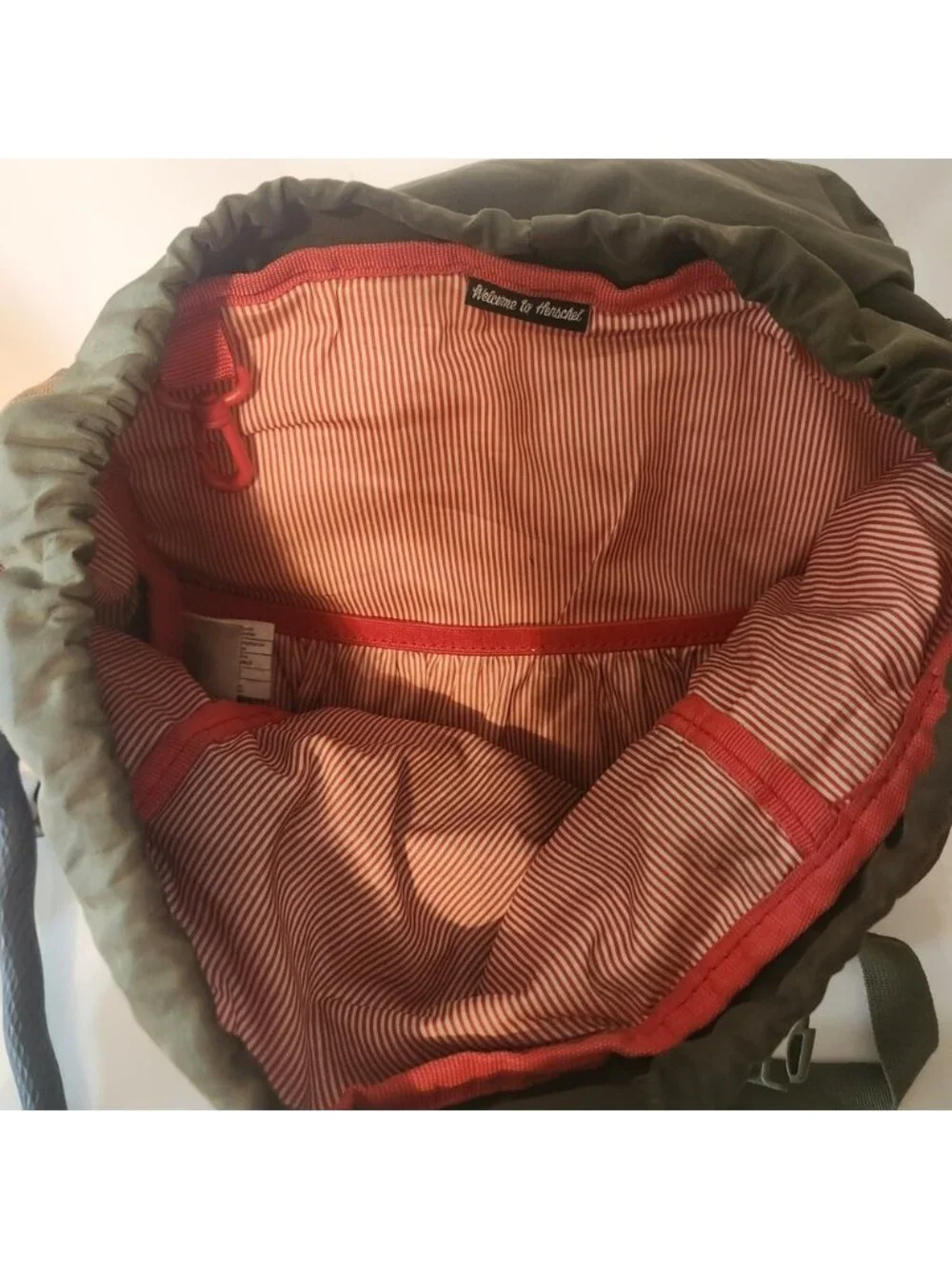 Herschel Supply Co Iona Backpack Camo Woodland Green Brown Canvas Daypack Bag